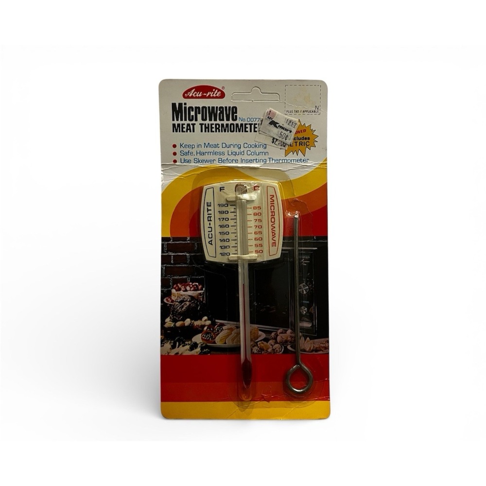 🇺🇸 Vintage Acu‑Rite Microwave Meat Thermometer #00770 NOS Dishwasher Safe